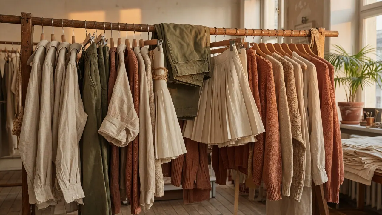 Koleksi kemarau Anara — linen dan warna tanah